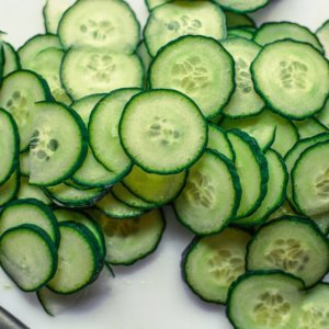 Cucumber slices